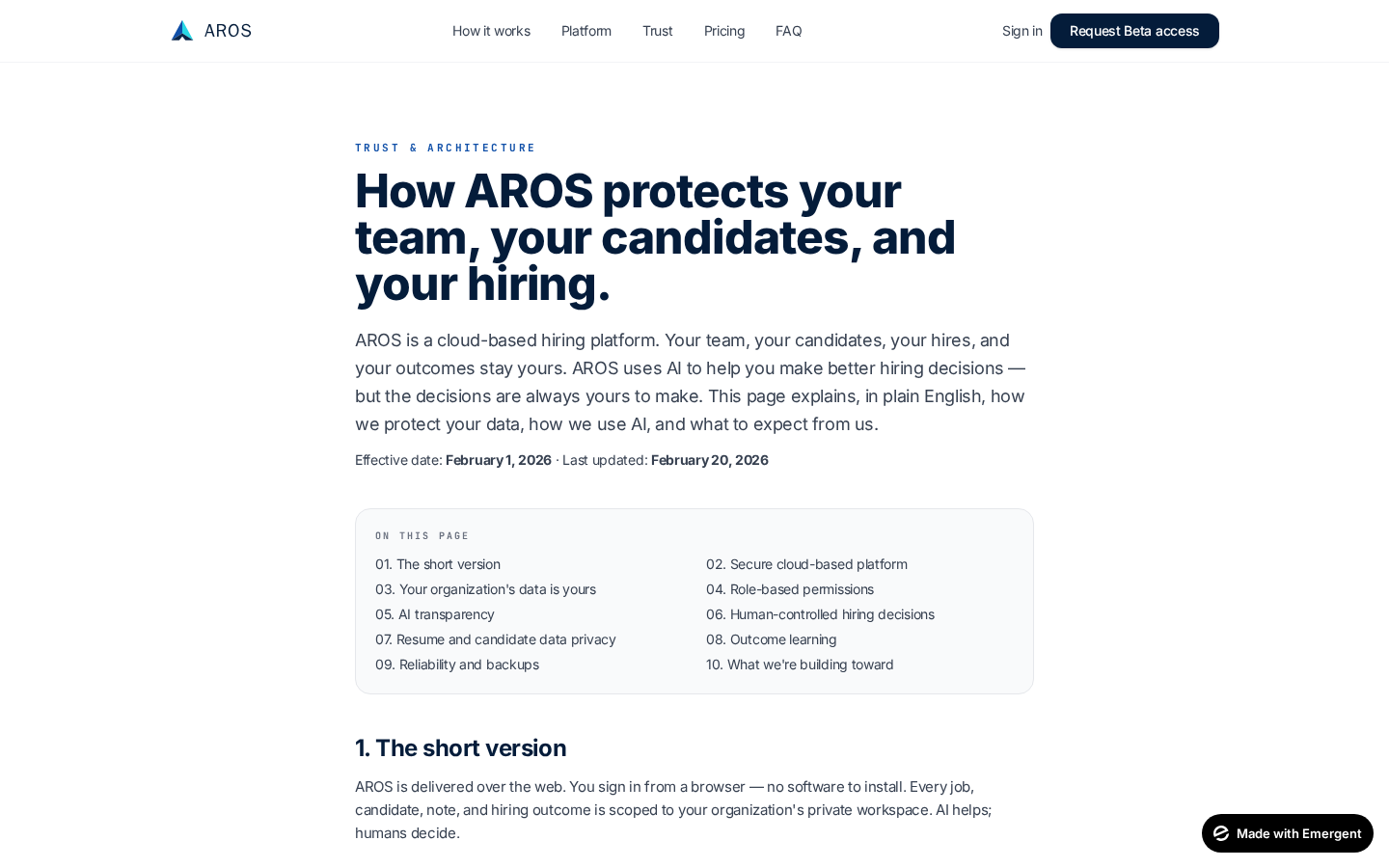 Trust & security