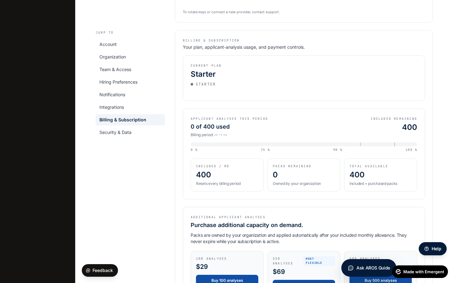 Billing & Subscription